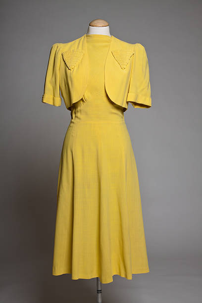 Yellow vintage dress